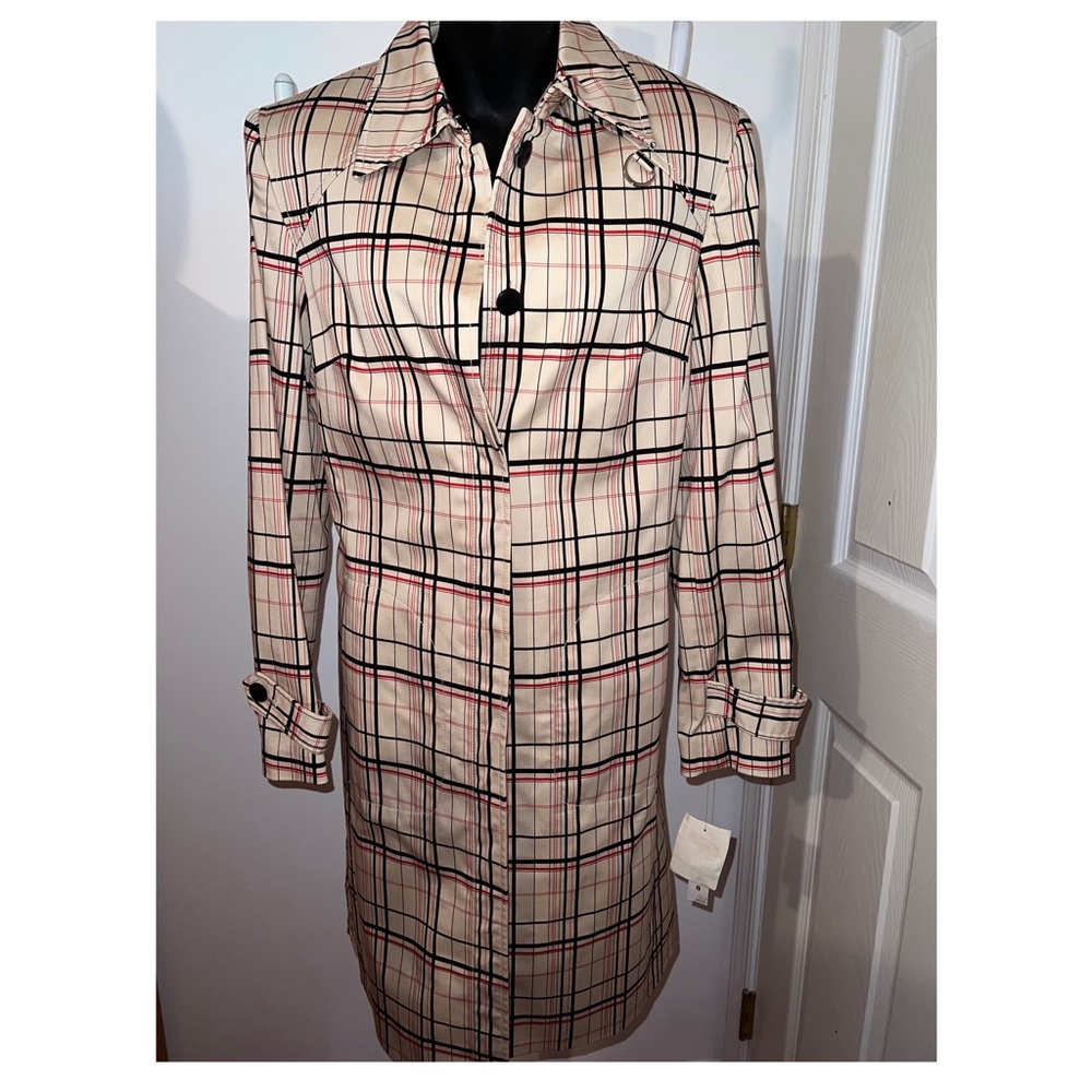 Brand new Jones wear Plaid trench coat